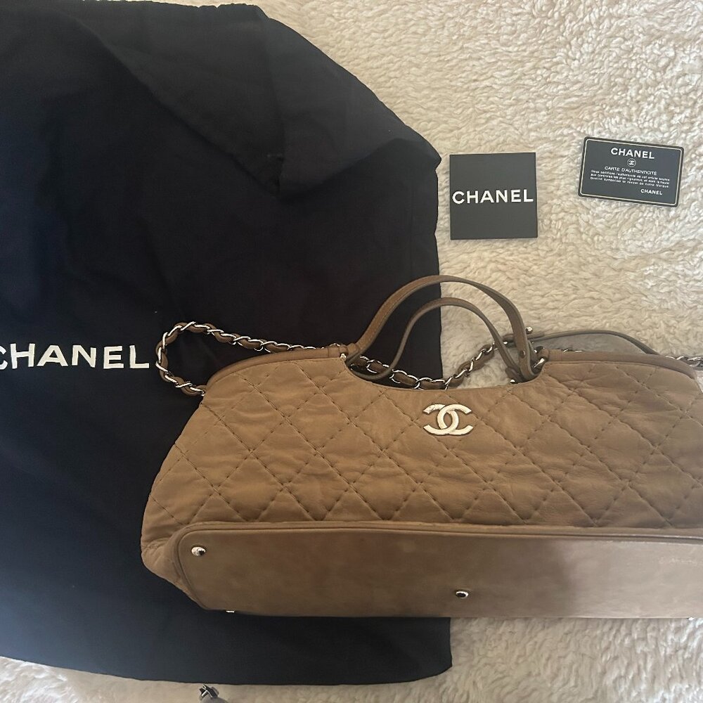 Chanel Chanel CC Sea Hit Tote Quilted Iridescent Calfskin